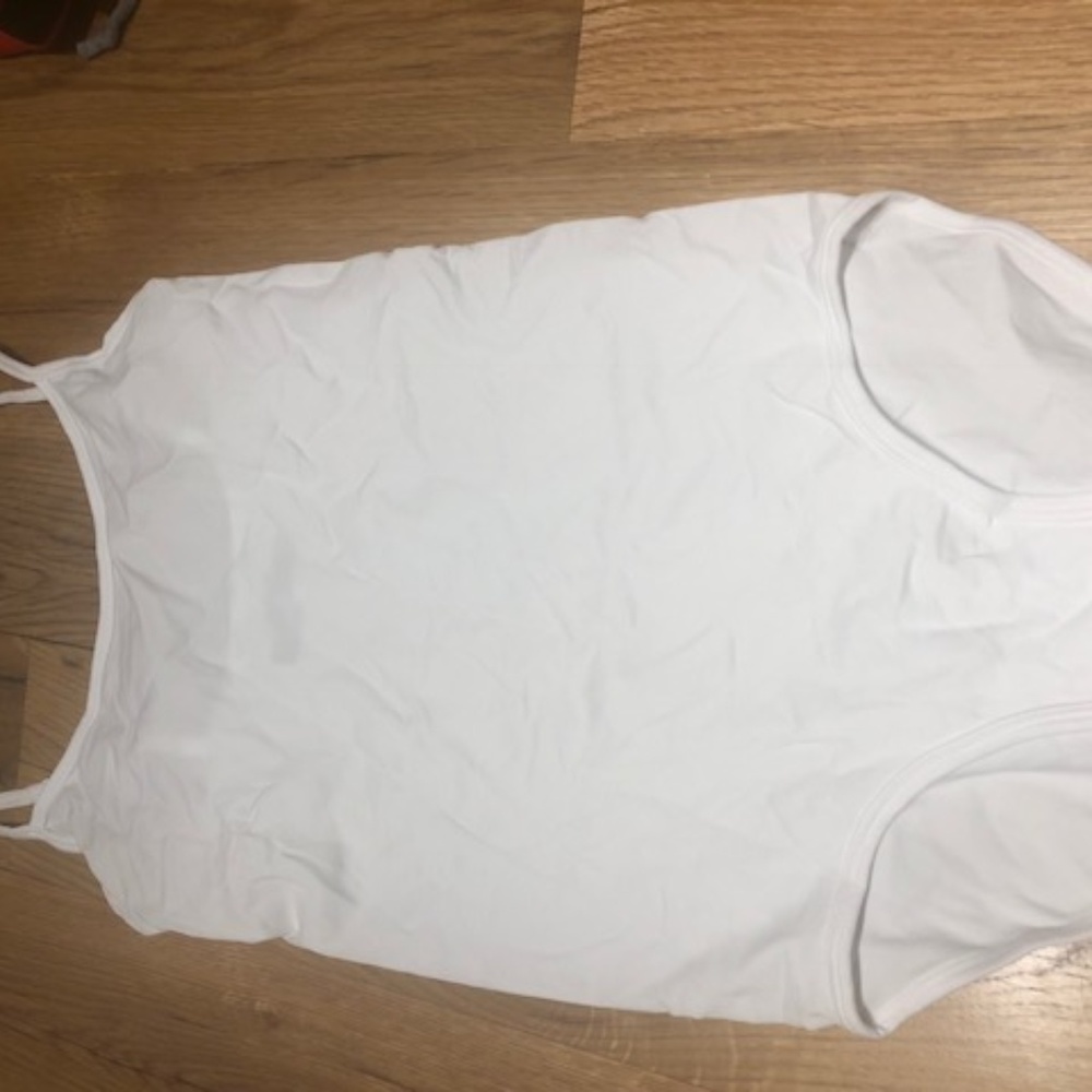 white bodysuit/camisole